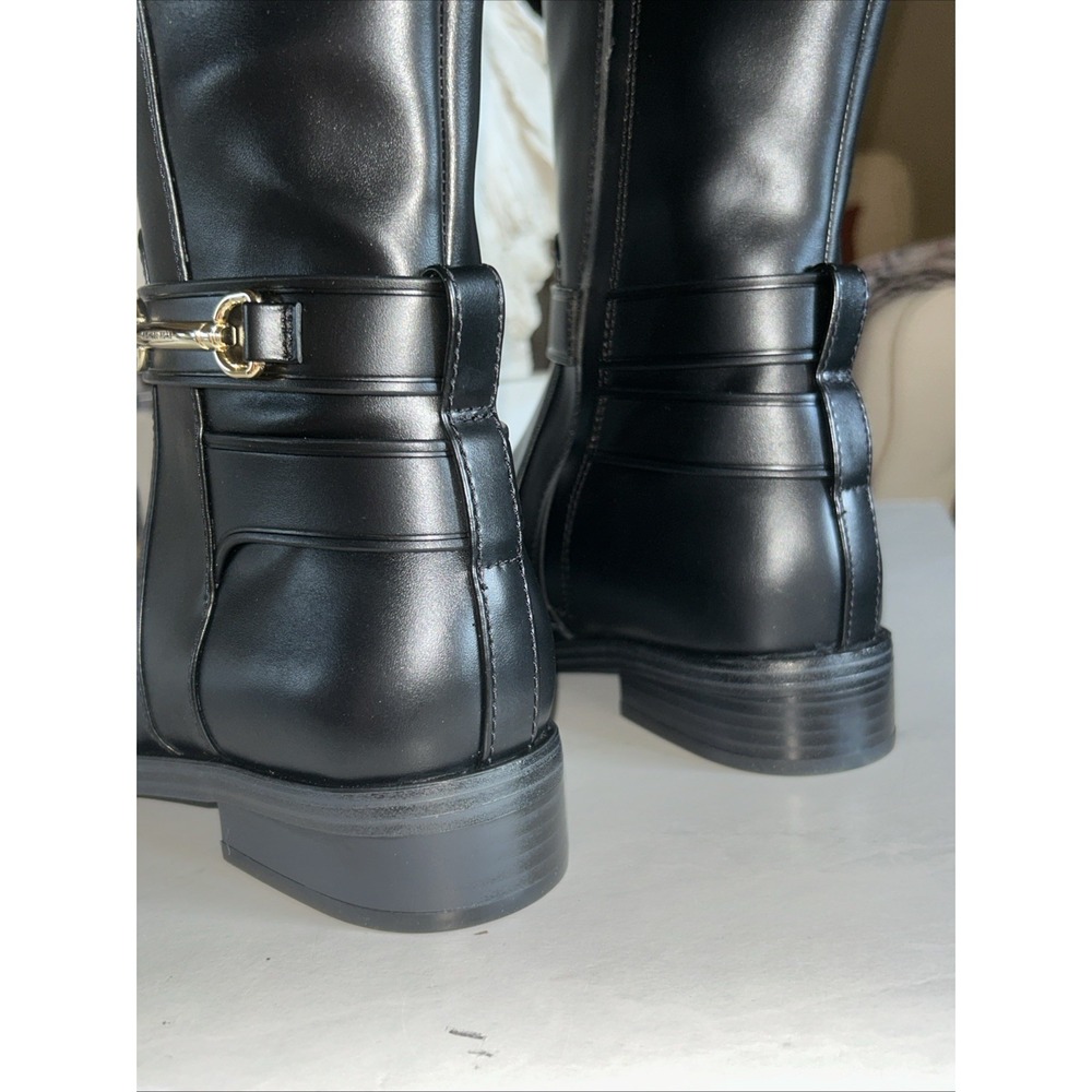 New Without Box $248 CARSON Horse-bit FLAT BOOT FAUX LEATHER BOOTS 7M - Picture 4 of 8